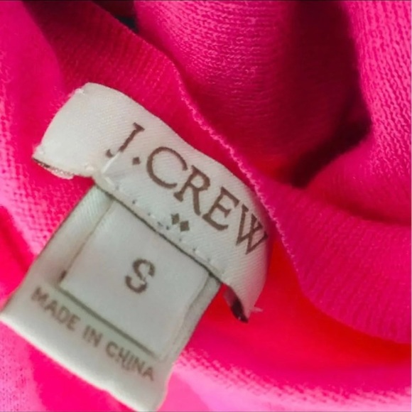 J. Crew Small Pink V- Neck Sweater Shirt Lightweight Long Sleeve - Picture 3 of 6